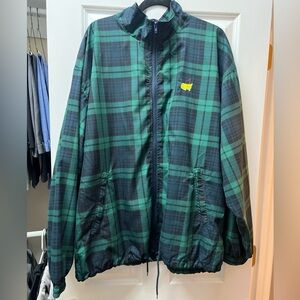 MASTERS Augusta National Golf Shop Green Tartan Plaid Men’s Jacket Size XL